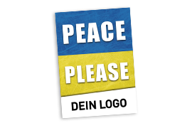 PEACE PLEASE Plakat Flagge